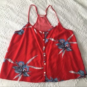 Vans Floral Button Front Camisole
